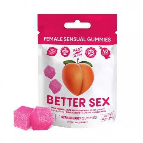 Female Sensual Better Sex Gummies (Peach)